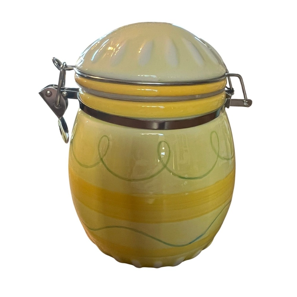 Boston Warehouse Figural Fun Hinged Jar OS Yellow Brand New Fancy Egg 97880
